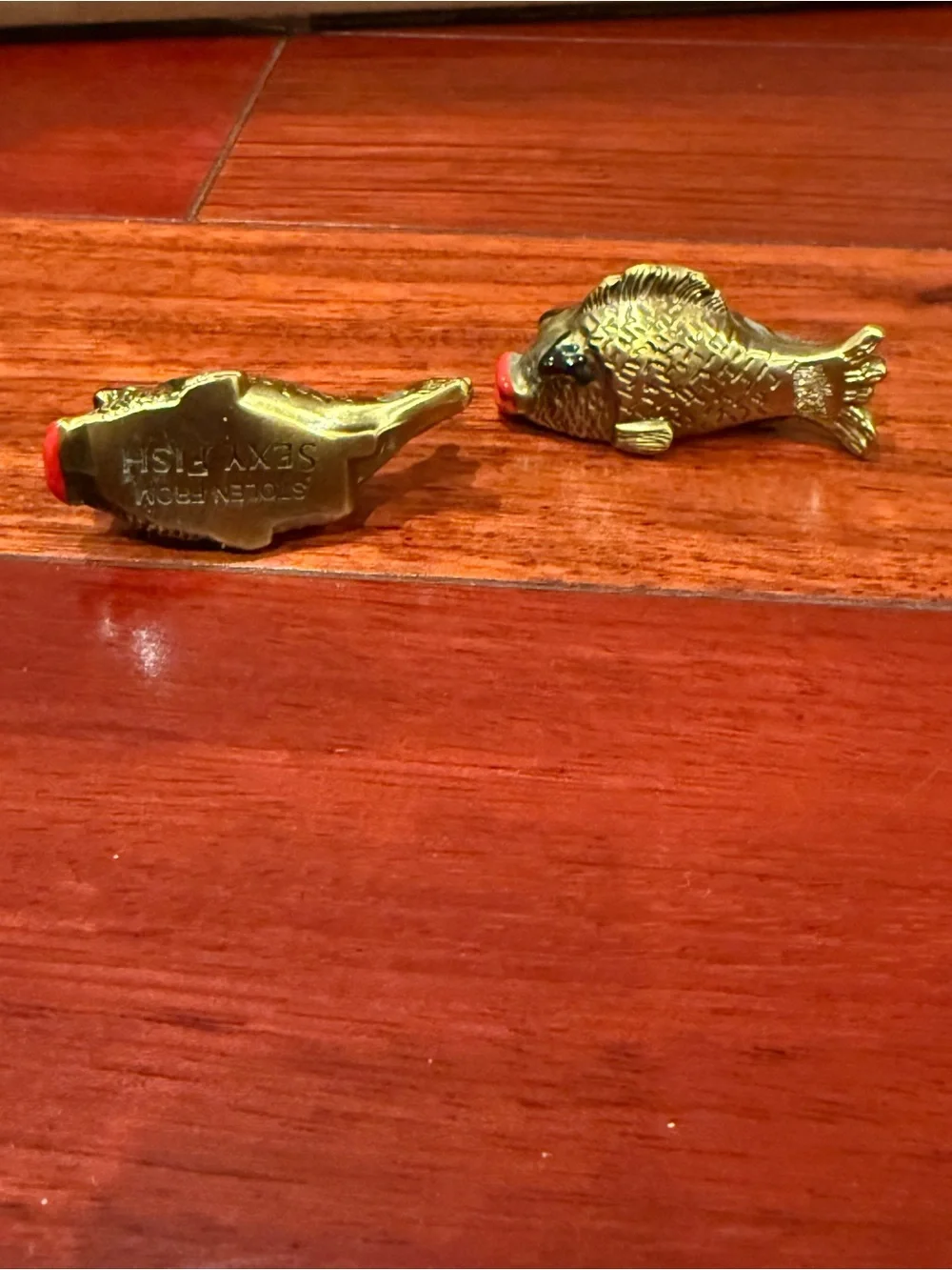 Brass Fish Aquarium Ornament - Gold Fish Decoration